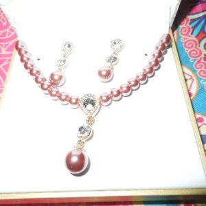NIB Charter Club Necklace & Earring Set